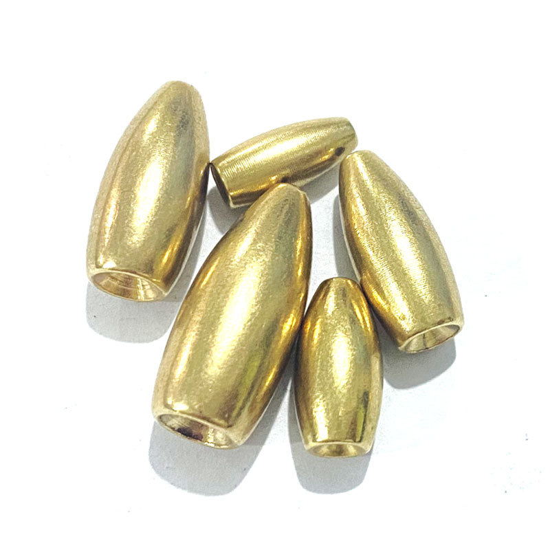 Fishing Lure Accessories - 10Pcs/Pack Brass Bullet Fishing Sinkers Slip