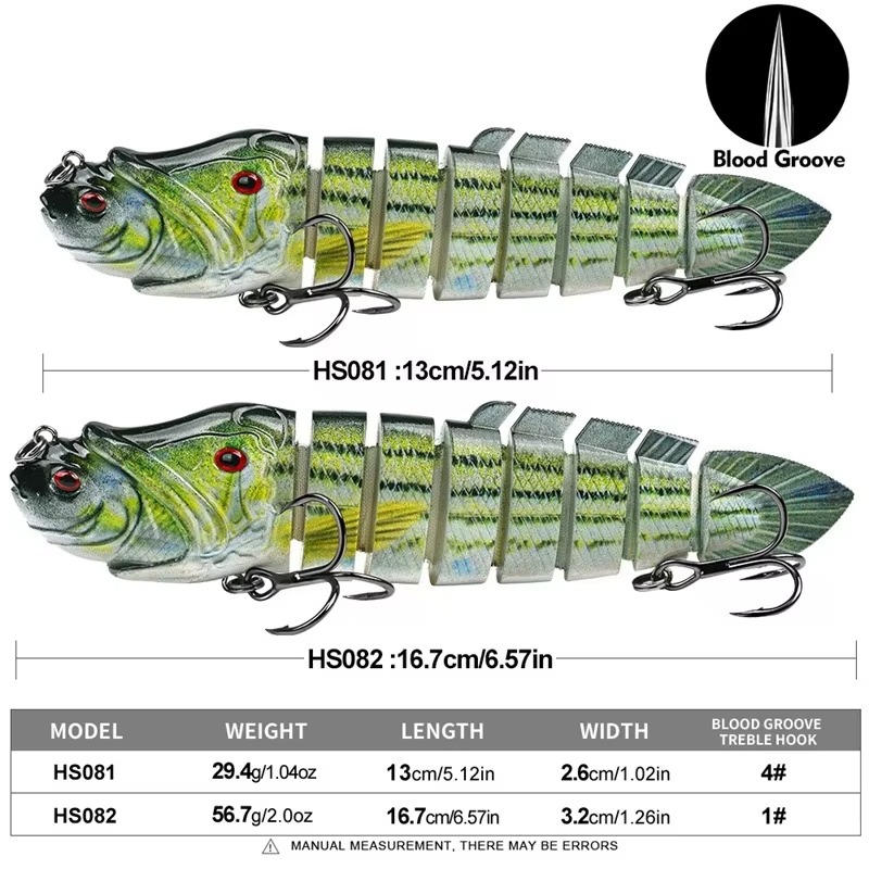 8-Joint Lifelike Lure 8-Segmen - Fishing Lure Popper review and price
