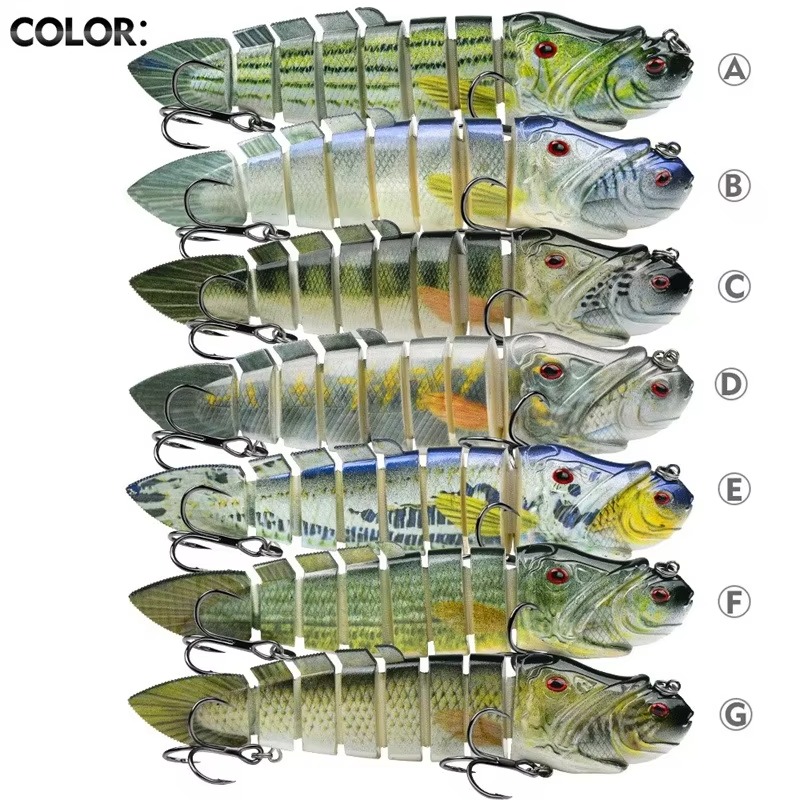 8-Joint Lifelike Lure 8-Segmen - Fishing Lure Popper review and price